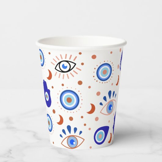 Evil Eye Halloween-Themed Paper Cups Pappbecher (Rückseite)