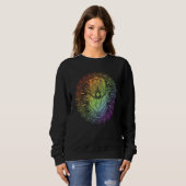 Evil Eye Hamsa Hand Mandala Hindu Yoga Meditation  Sweatshirt (Vorne ganz)