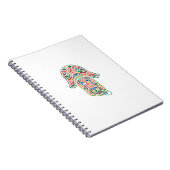 Evil Eye Hamsa Mosaik Art Notizblock (Rechte Seite)