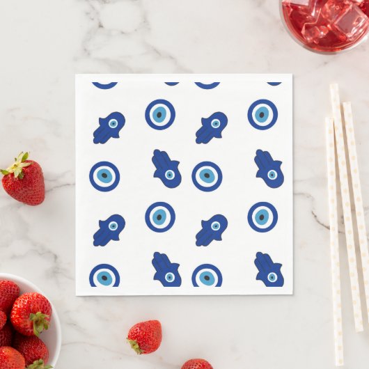 Evil eye Hamsah napkins Serviette (Beispiel)