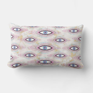 Evil Eye Happy Colorful Art Lendenkissen