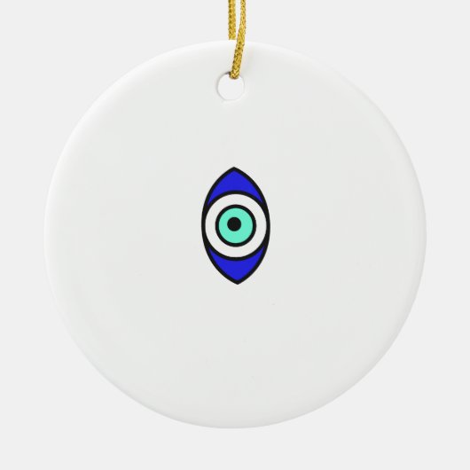 Evil Eye Keramikornament (Vorne)