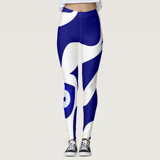 Evil Eye Lava-Muster Leggings (Vorderseite)