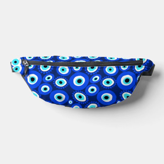 Evil Eye Lucky Charm Blue White Pattern Bauchtasche (Ablage )