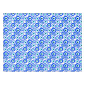 Evil Eye Lucky Charm Symbol Gemustert Tischdecke (Vorderseite (Horizontal))