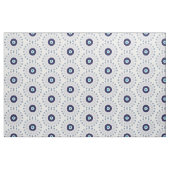 Evil Eye Mandala Muster in Blau und Weiß Stoff (Fat Quarter (45,7 x 55,9 cm))