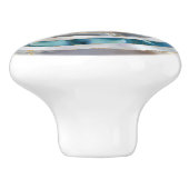 Evil Eye Mineralien und Gold Keramikknauf (Seitenansicht)