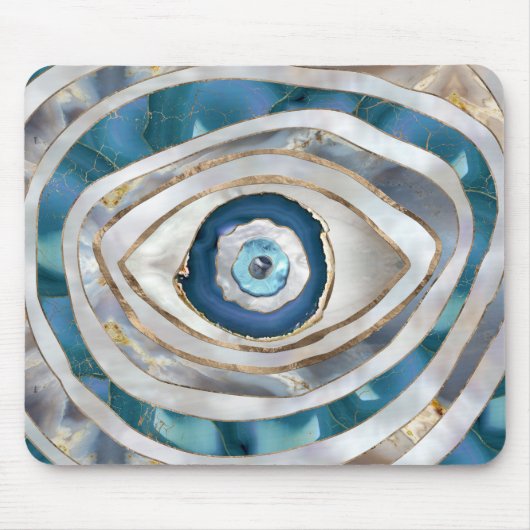 Evil Eye Mineralien und Gold Mousepad (Vorne)