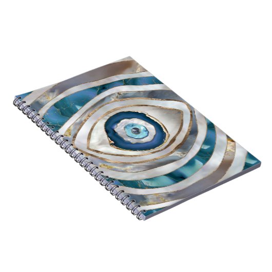 Evil Eye Mineralien und Gold Notizblock (Rechte Seite)