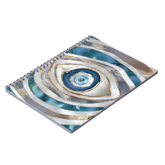 Evil Eye Mineralien und Gold Notizblock (Linke Seite)