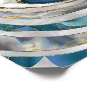 Evil Eye Mineralien und Gold Poster (Ecke)