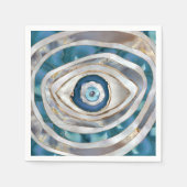 Evil Eye Mineralien und Gold Serviette (Vorderseite)
