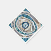 Evil Eye Mineralien und Gold Serviette (Ecke)