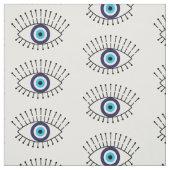 Evil Eye mit Eyelashes Lucky Symbol Pattern Stoff (Muster)