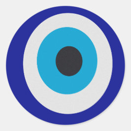 Evil Eye Modern Fortune Teller Runder Aufkleber