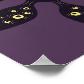 Evil Eye Monster Creepy Gothic Art Poster (Ecke)