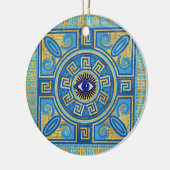 Evil Eye Mosaic Tile Keramik Ornament (Links)
