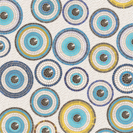 Evil Eye Mosaic Tile Pattern Aufkleber (Vorderseite)