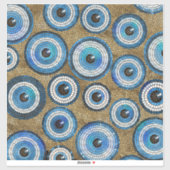 Evil Eye Mosaic Tile Pattern Aufkleber (Blatt)