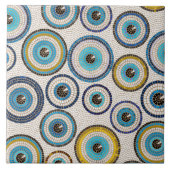 Evil Eye Mosaic Tile Pattern Fliese (Vorderseite)