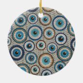 Evil Eye Mosaic Tile Pattern Keramik Ornament (Hinten)