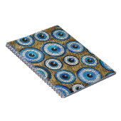 Evil Eye Mosaic Tile Pattern Notizblock (Rechte Seite)