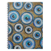 Evil Eye Mosaic Tile Pattern Notizblock (Vorderseite)