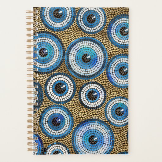 Evil Eye Mosaic Tile Pattern Planer (Vorderseite)