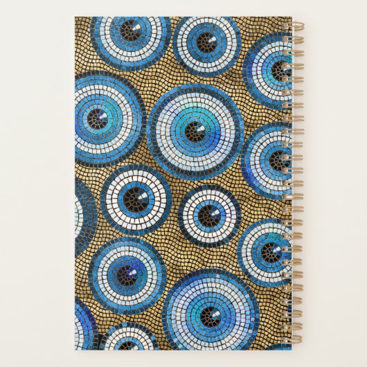 Evil Eye Mosaic Tile Pattern Planer (Rückseite)