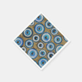 Evil Eye Mosaic Tile Pattern Serviette (Ecke)