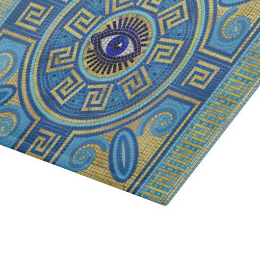 Evil Eye Mosaic Tile Schneidebrett (Ecke)