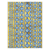 Evil Eye Muster auf goldener Textur Tischdecke (Vorderseite)
