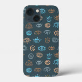 Evil Eye Muster Case-Mate iPhone Case (Rückseite)