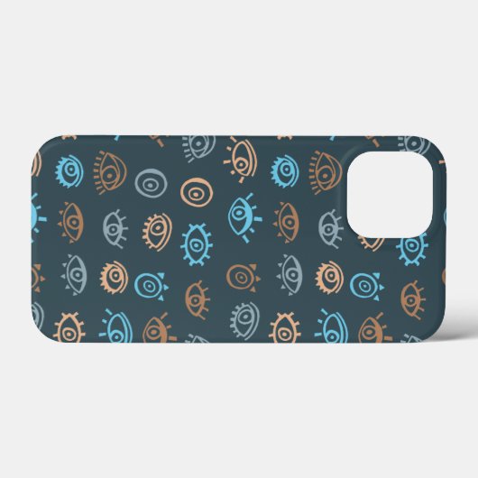 Evil Eye Muster Case-Mate iPhone Case (Rückseite (Horizontal))