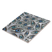 Evil Eye Muster Geodes und Kristalle auf Perle Fliese (Seite)