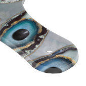 Evil Eye Muster Geodes und Kristalle auf Perle Schneidebrett (Ecke)