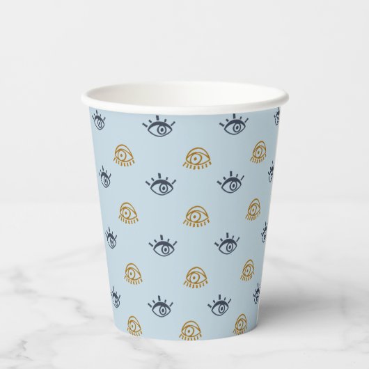 Evil Eye Muster Paper Cups Pappbecher (Rückseite)