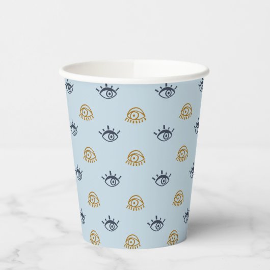 Evil Eye Muster Paper Cups Pappbecher (Links)