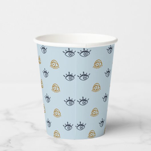 Evil Eye Muster Paper Cups Pappbecher (Rechts)