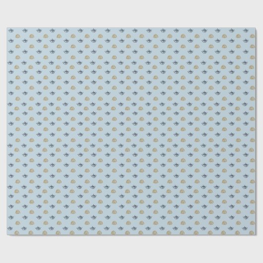 Evil Eye Muster Wrapping Paper Geschenkpapier (Flach)