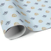 Evil Eye Muster Wrapping Paper Geschenkpapier (Rolleneckpunkt)
