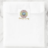 Evil Eye Mystical Celestis Third Eye Energy Quadratischer Aufkleber (Tasche)