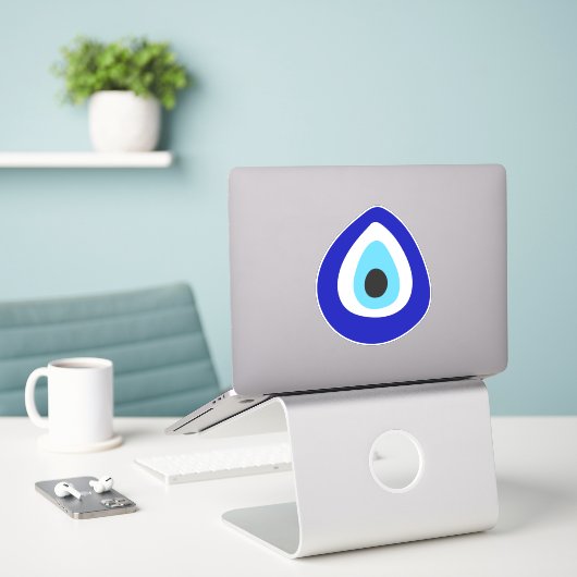 Evil Eye Nazar Amulet Aufkleber (Laptop auf Schreibtisch)
