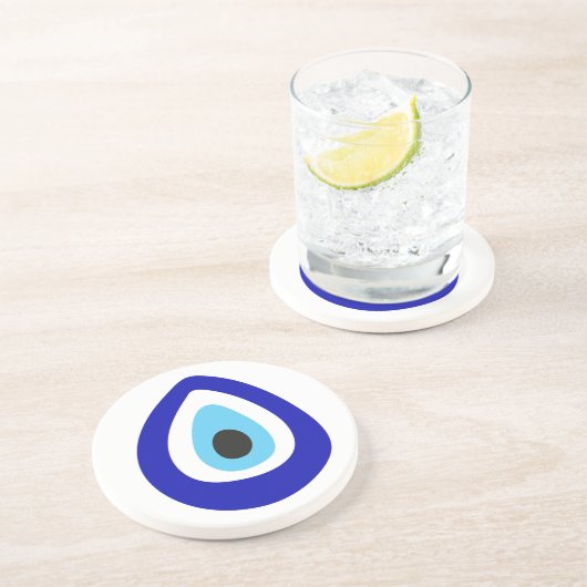 Evil Eye Nazar Amulet Getränkeuntersetzer (Seite)