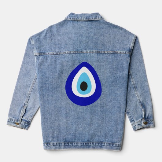 Evil Eye Nazar Amulet Jeansjacke (Rückseite)