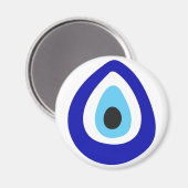 Evil Eye Nazar Amulet Magnet (Vorderseite/Rückseite)