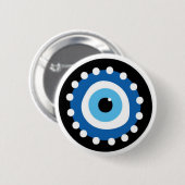 Evil Eye Nazar Amulet Talisman Schutz Button (Vorne & Hinten)