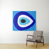 Evil Eye Nazar Amulet Wandteppich (Beispiel (Horizontal))