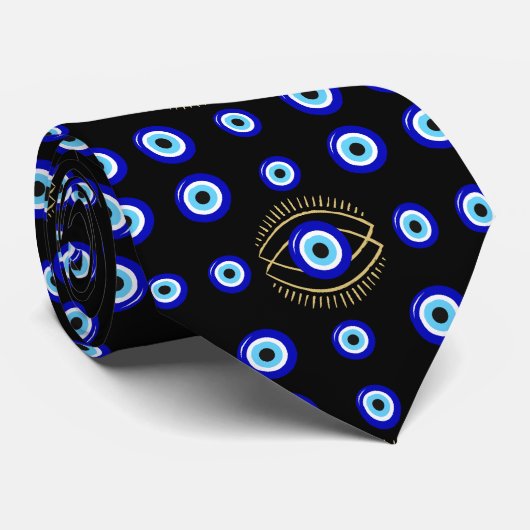 Evil Eye Neck Tie Krawatte (Gerollt)