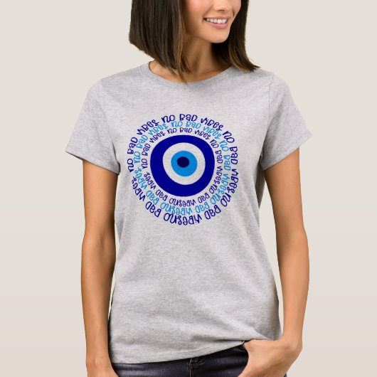 Evil Eye No Bad Vibes Spirituelle Art Classic T-sh T-Shirt (Vorderseite)